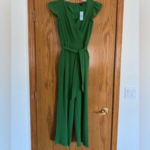 Ann Taylor Vibrant Green Pantsuit
